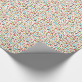 Colorful KerstSymbols Patroon Cadeaupapier (Hoek)