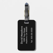 Colorful Keyboard Cool Music Bagagelabel (Achterkant verticaal)