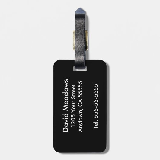 Colorful Keyboard Cool Music Bagagelabel (Achterkant verticaal)