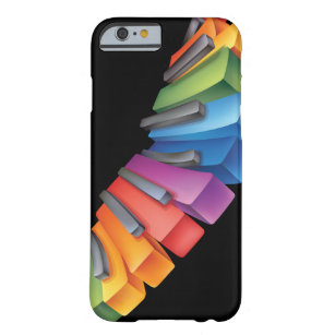 Colorful Keyboard Cool Music Barely There iPhone 6 Hoesje