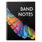 Colorful Keyboard Cool Music Notitieboek (Voorkant)