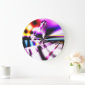 Colorful Keyboard Musician Grote Klok (Huis)