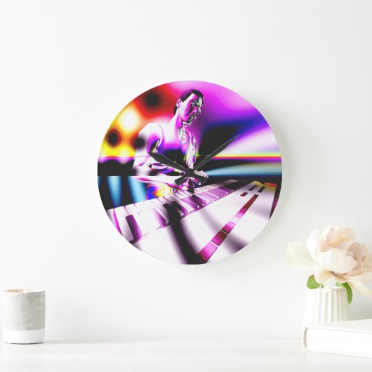 Colorful Keyboard Musician Grote Klok (Huis)