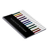 Colorful Keyboard Piano Music-laptop Notitieboek (Rechterzijde)