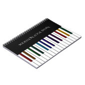 Colorful Keyboard Piano Music-laptop Notitieboek (Linkerzijde)
