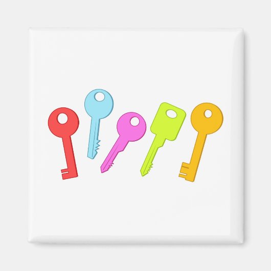 Colorful Keys Magneet (Voorkant)
