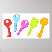 Colorful Keys Poster (Voorkant)