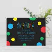 Colorful Kids Birthday Jump Balls Black (Staand voorkant)