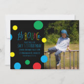 Colorful Kids Birthday Jump Bounce Foto (Voorkant)