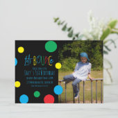 Colorful Kids Birthday Jump Bounce Foto (Staand voorkant)