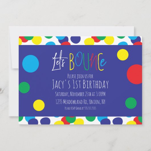 Colorful Kids Birthday Jump Bounce House Park (Voorkant)