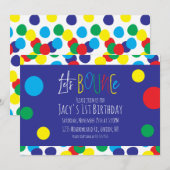 Colorful Kids Birthday Jump Bounce House Park (Voorkant / Achterkant)