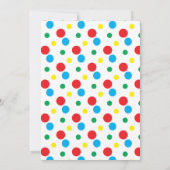 Colorful Kids Birthday Jump Bounce Party (Achterkant)