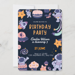 Colorful Kids Birthday Party Design – Fun  Kaart