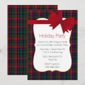 Colorful Kilgour Tartan Pset Custom Holiday Party Kaart (Voorkant / Achterkant)