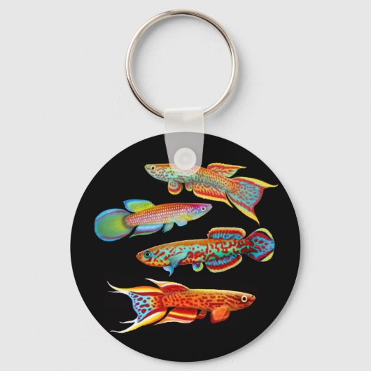 Colorful Killifish Sleutelhanger (Voorkant)
