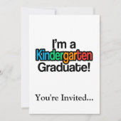 Colorful Kinder Afstuderen Kindergarten Afstuderen Kaart (Voorkant)