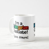 Colorful Kinder Afstuderen Kindergarten Afstuderen Koffiemok (Voorkant links)