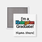 Colorful Kinder Afstuderen Kindergarten Afstuderen Magneet (Voorkant / Achterkant)