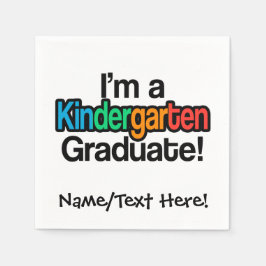 Colorful Kinder Afstuderen Kindergarten Afstuderen Servet