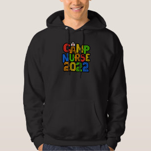 Colorful Kinder Camp verpleegkundige 2022 Hoodie