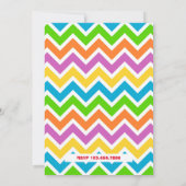 Colorful Kinder Crayons Birthday Party Kaart (Achterkant)