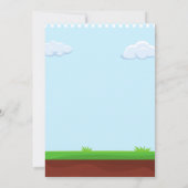 Colorful Kinder Video Game Birthday Party Invivati Kaart (Achterkant)