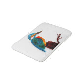Colorful Kingfisher Art Badmat (Gekanteld)