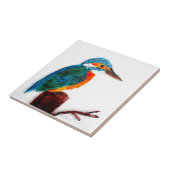 Colorful Kingfisher Bird Art Tegeltje (Zijkant)
