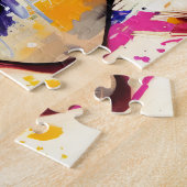 Colorful Kiss Briefkaart Legpuzzel (Zijkant)