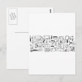 Colorful Kitchen Pattern Briefkaart (Voorkant / Achterkant)