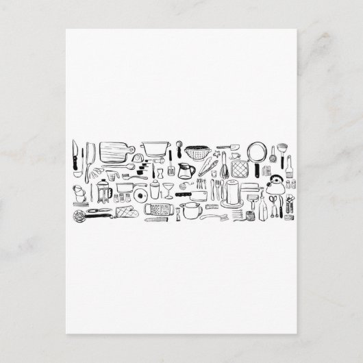 Colorful Kitchen Pattern Briefkaart (Voorkant)