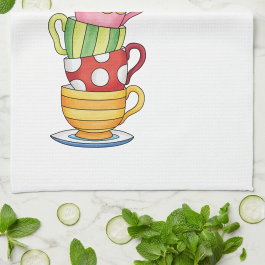 Colorful Kitchen Tea Time Theedoek (Gevouwen)