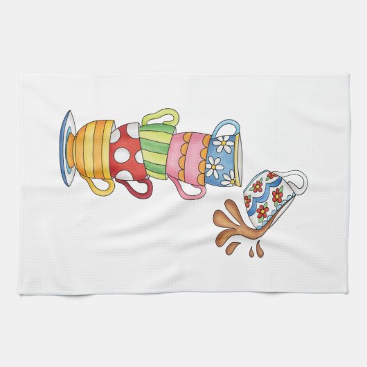 Colorful Kitchen Tea Time Theedoek (Horizontaal)