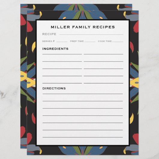 Colorful Kitchen Tegel | Pagina Multomap gezinsher (Voorkant / Achterkant)