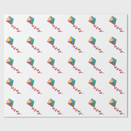 Colorful Kite Cadeaupapier (Vlak)