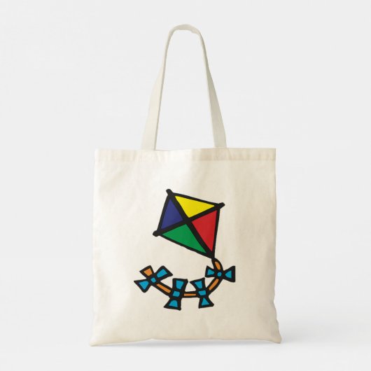Colorful Kite Canvas tas (Achterkant)