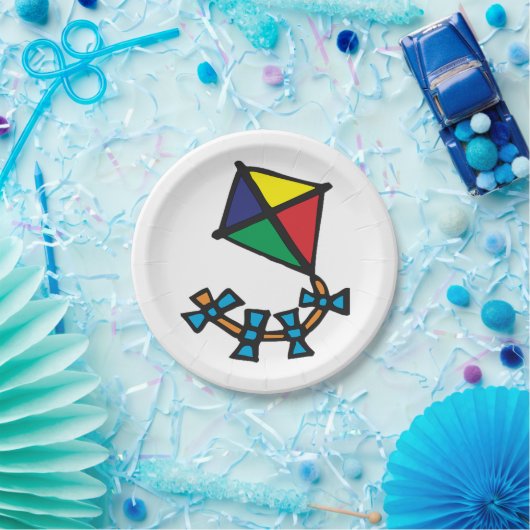 Colorful Kite Papieren Bordje (Feest)