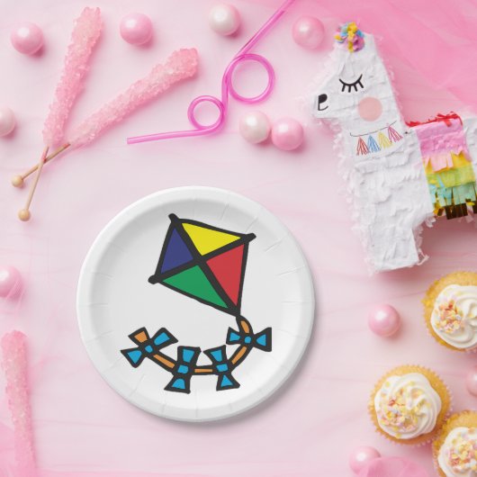 Colorful Kite Papieren Bordje (Feest)