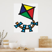 Colorful Kite Poster (Keuken)