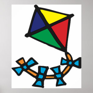 Colorful Kite Poster