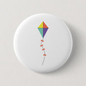 Colorful Kite Ronde Button 5,7 Cm (Voorkant)