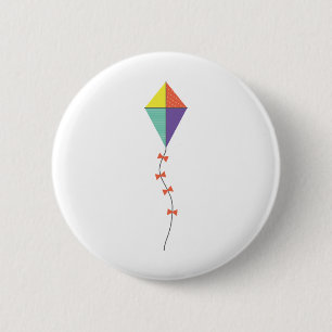 Colorful Kite Ronde Button 5,7 Cm