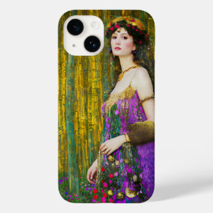 Colorful Klimt Style Collage Portret van een vrouw Case-Mate iPhone 14 Hoesje