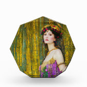 Colorful Klimt Style Collage Portret van vrouw Fotoblokken (Voorkant)