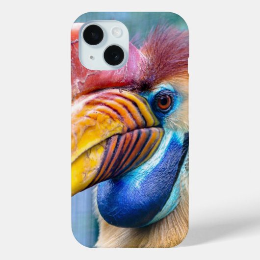 Colorful Knobbed Hornbill Face Case-Mate iPhone Case (Achterkant)