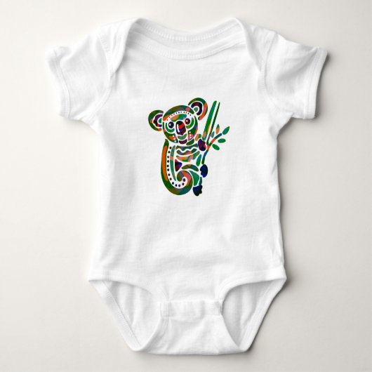 Colorful Koala Beer Lover Gift Romper (Voorkant)