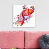 Colorful Koi Canvas Afdruk (Insitu (Woonkamer))