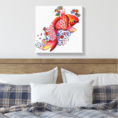 Colorful Koi Canvas Afdruk (Insitu (Slaapkamer))