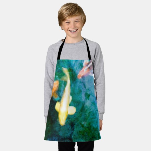 Colorful Koi Fish Schort (Gedragen)